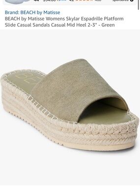 Olive Slide Espadrille Sandals - Women's